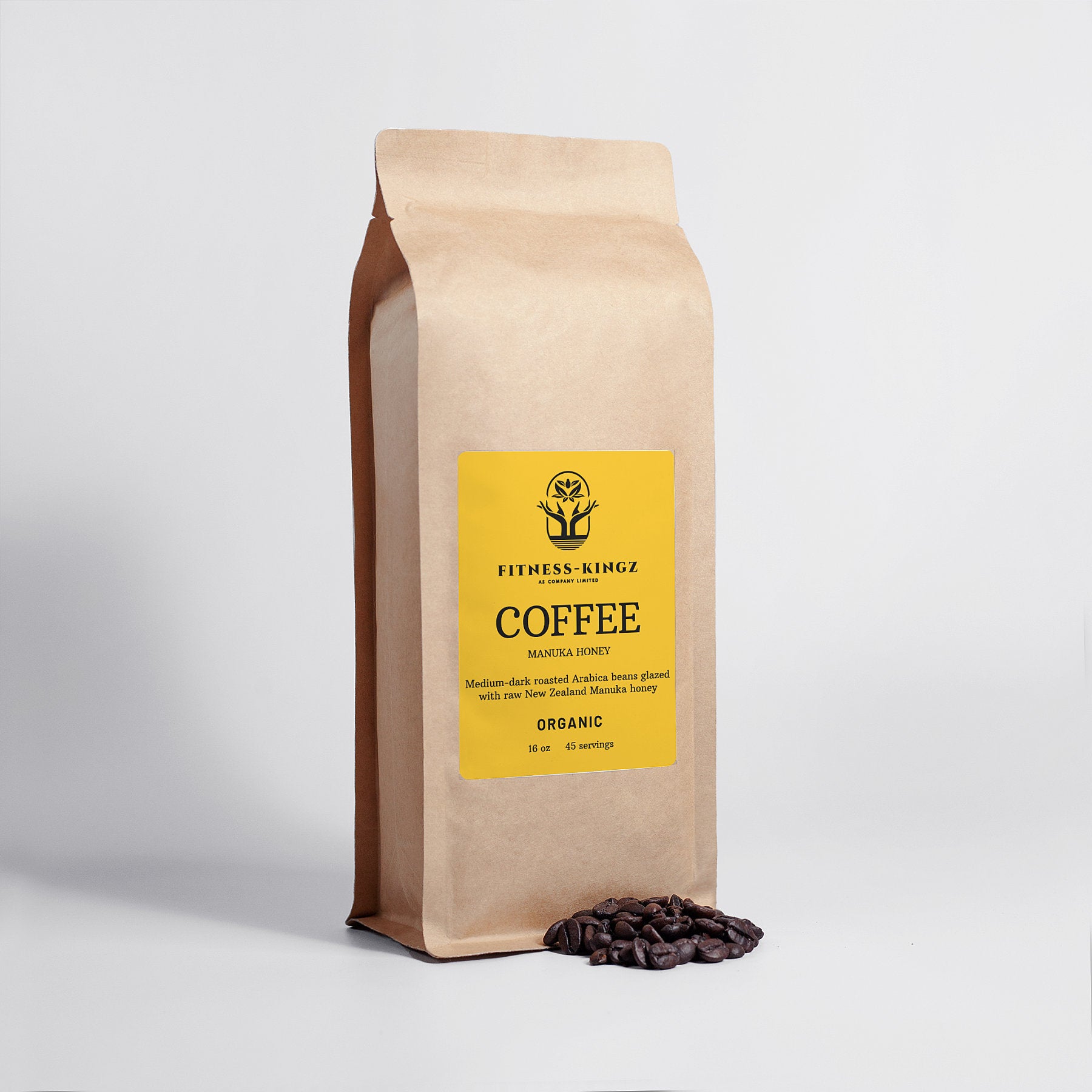 Experience Bliss: Fitness-Kingz® Organic Manuka Honey Coffee Beans