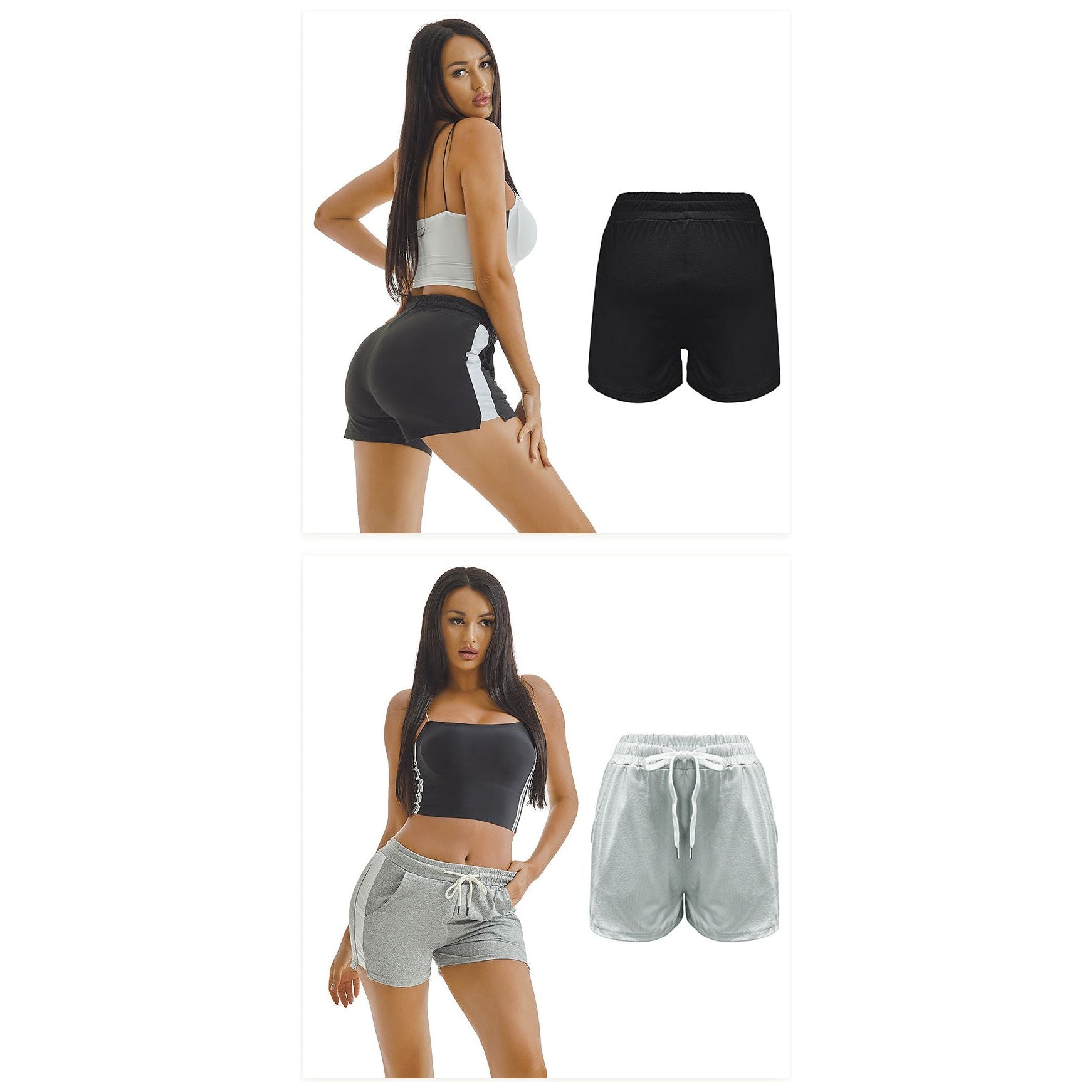 Summer Sports Shorts Gym Running Women Cycling Drawstring Shorts Workout