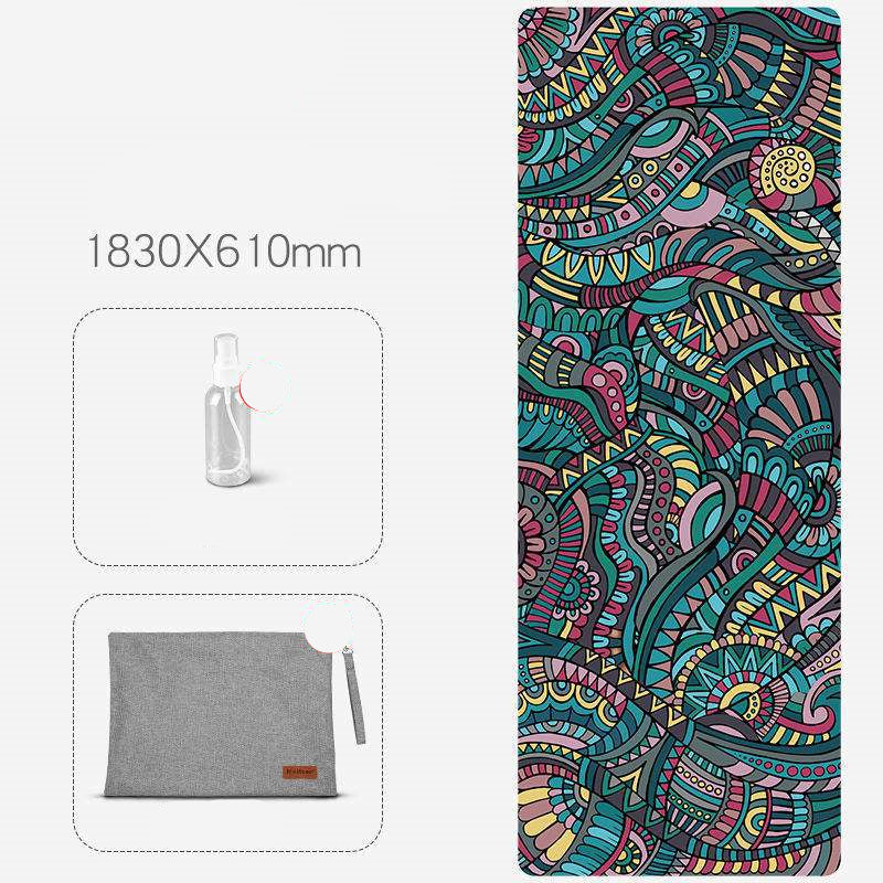 Multiple Design Anti-Skid Yoga Mat With Accessories (1, 1.2, 2.5)mm