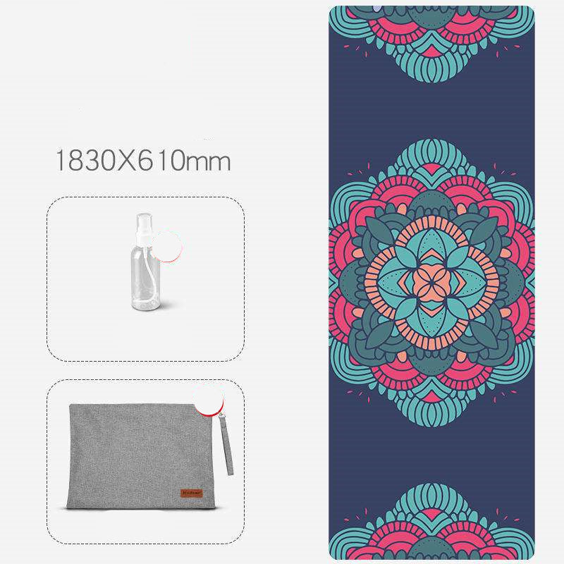 Multiple Design Anti-Skid Yoga Mat With Accessories (1, 1.2, 2.5)mm