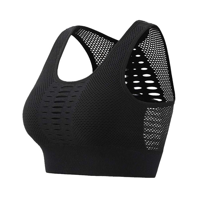 Breathable Sports Bra Mesh Sports Top