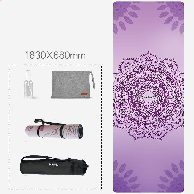 Natural Rubber Artistic Design Yoga Mat (1.5, 4)mm