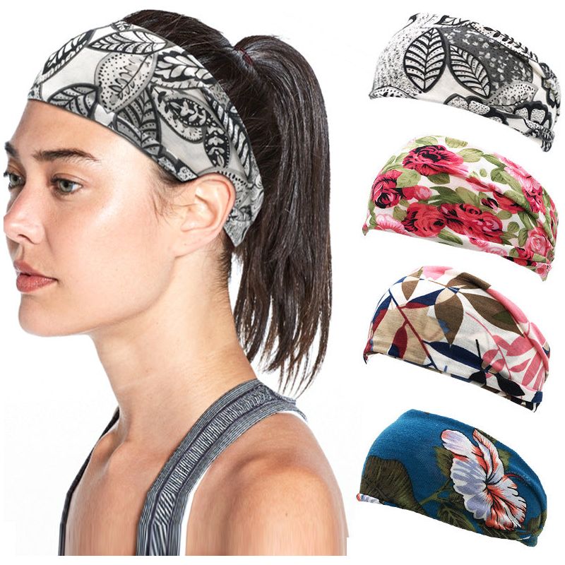 Printed sports headband yoga headband