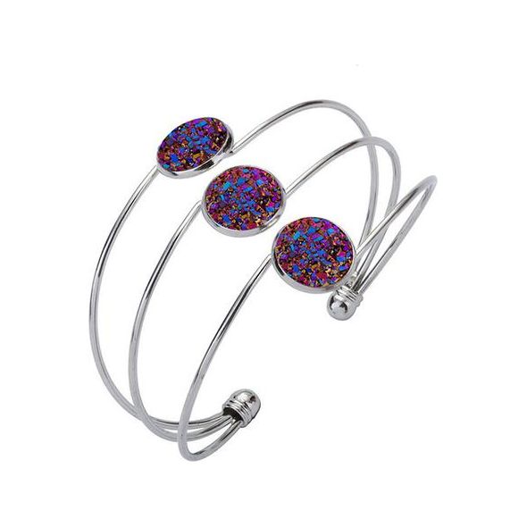 Yoga-Supreme Multi Color Druzy Bracelet