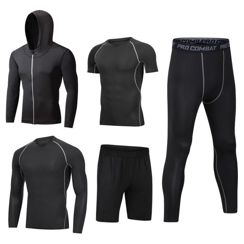 5-Pcs Set Quick Drying Suit Sports Gym