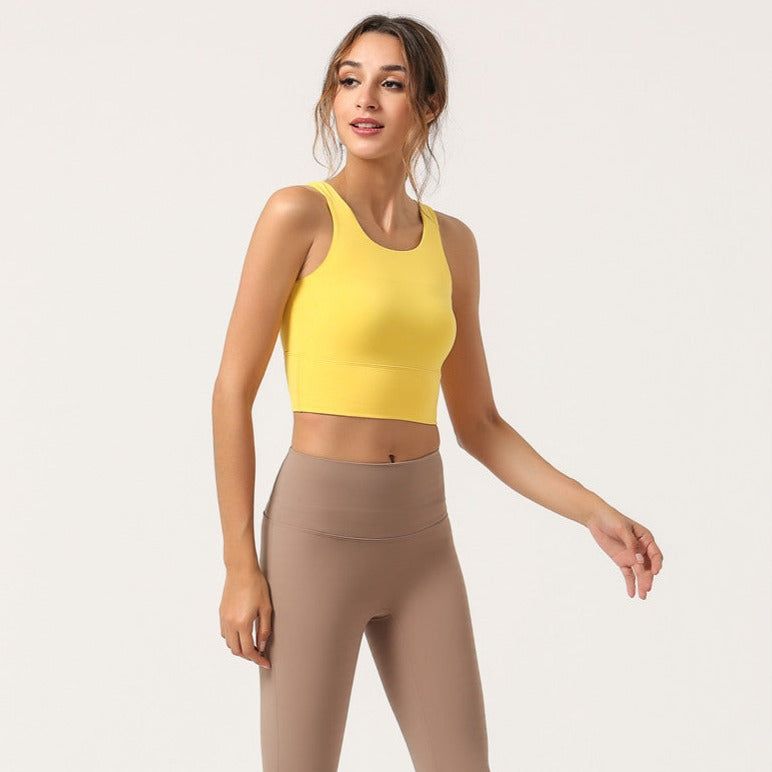 Solid Color Women's Yoga Vest