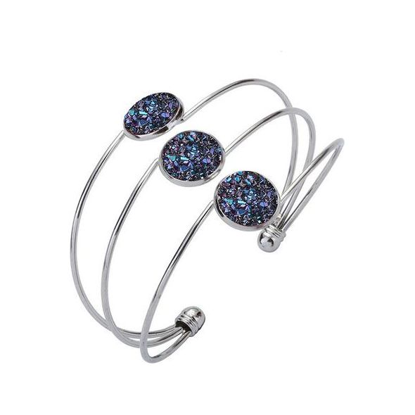 Yoga-Supreme Multi Color Druzy Bracelet