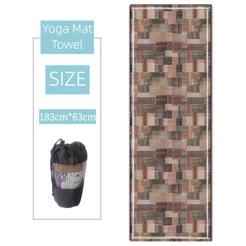 Non-Slip Thickened Microfiber Sweat-absorbing Yoga Mat