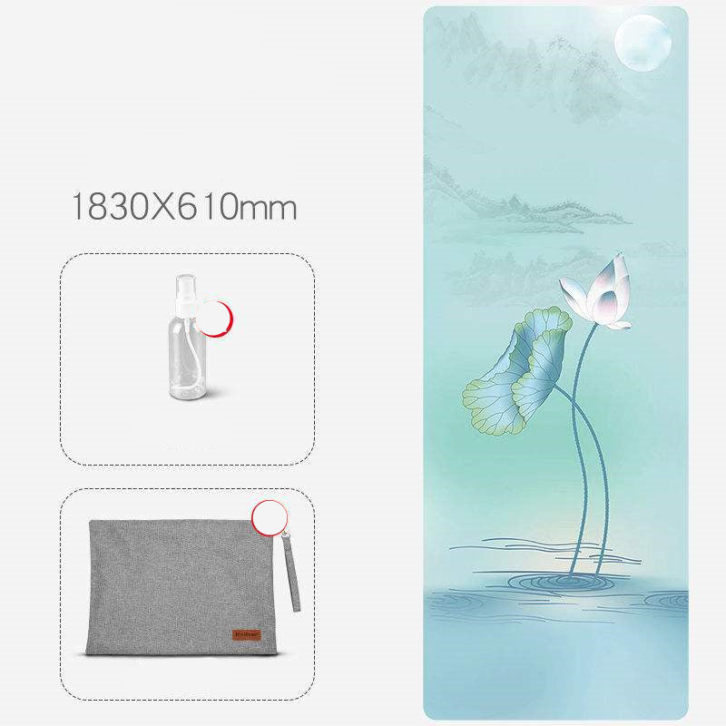 Multiple Design Anti-Skid Yoga Mat With Accessories (1, 1.2, 2.5)mm