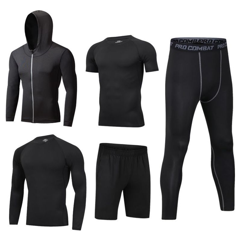 5-Pcs Set Quick Drying Suit Sports Gym