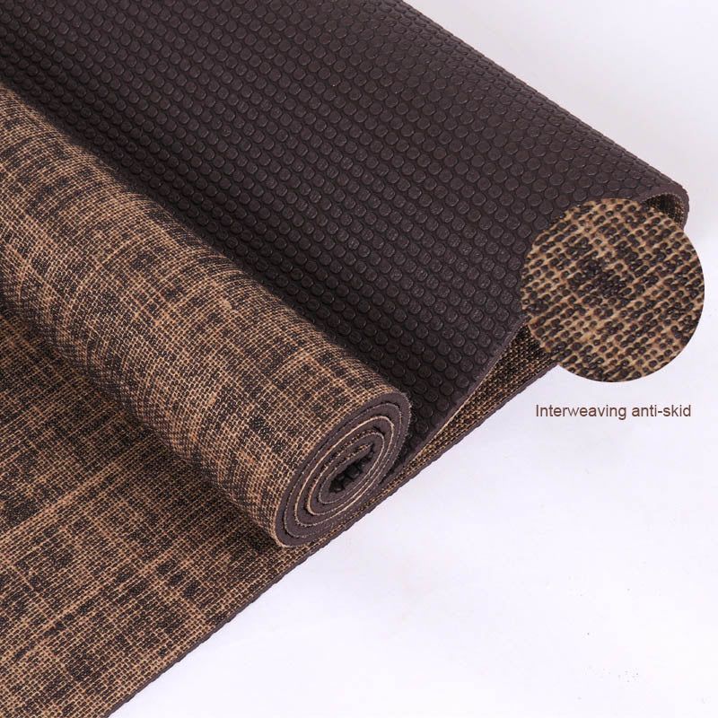 High-density Pvc Linen Yoga Mat 5mm