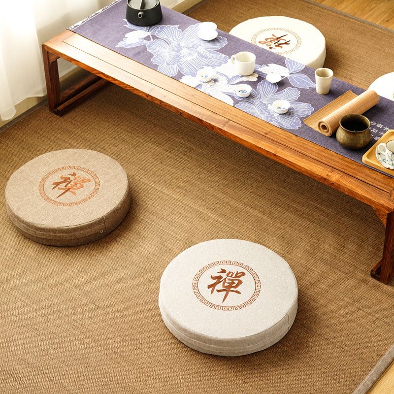 Japanese Meditation Round Futon Cushion