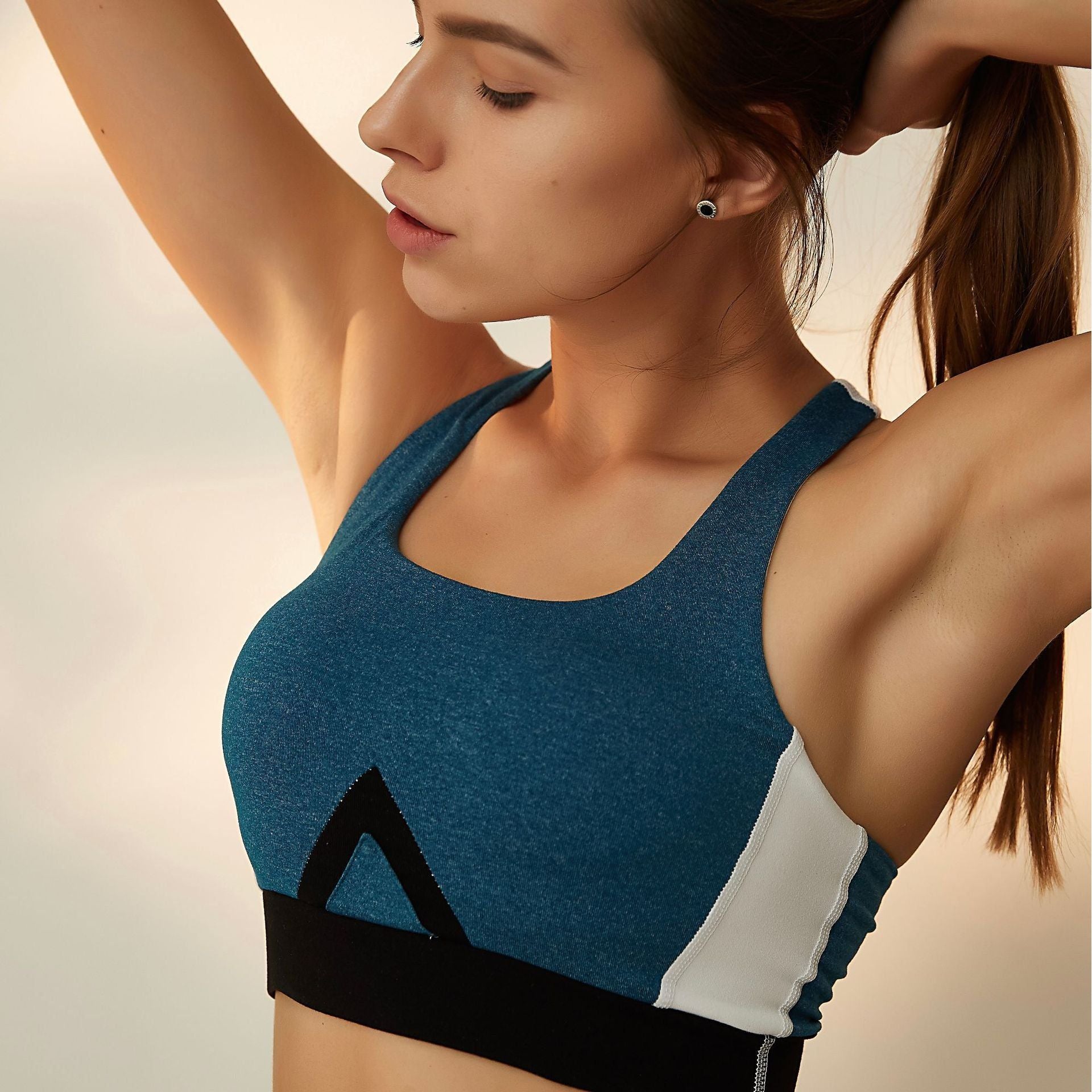Yoga Sports Vest Set Traceless Bra Sports Bra