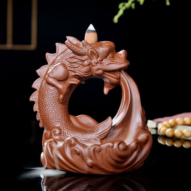 Antique Design Backflow Ceramic Incense Burner