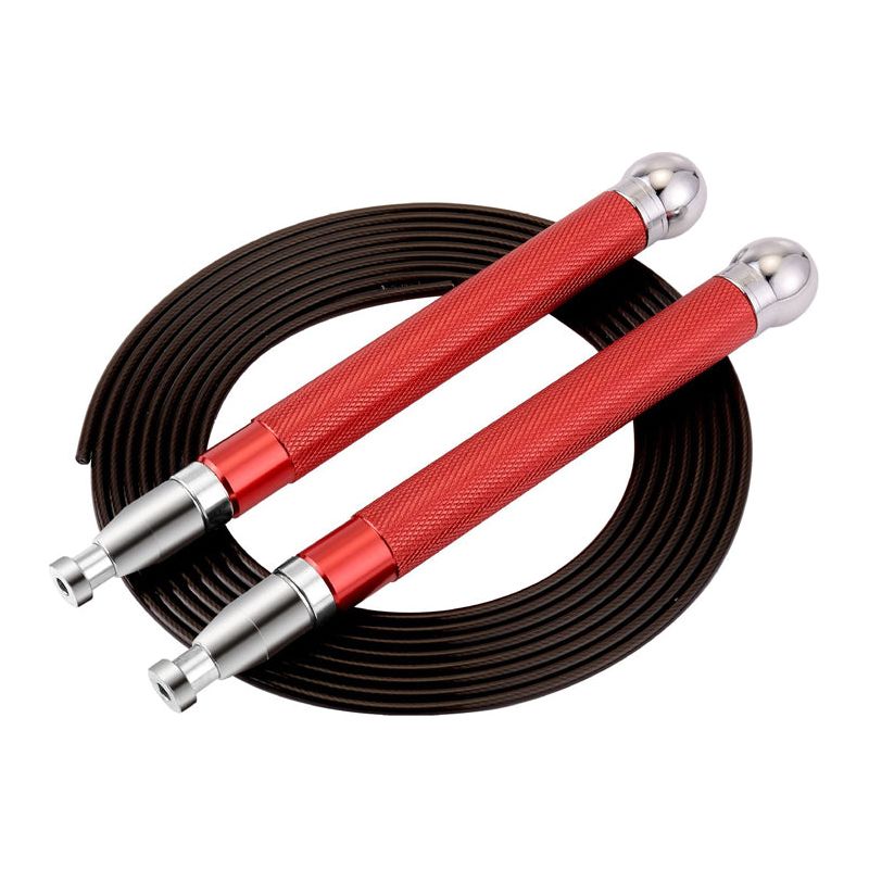 Aluminum Handle Steel Wire Skipping Weight Self-Locking Double-Bearing Skipping Rope