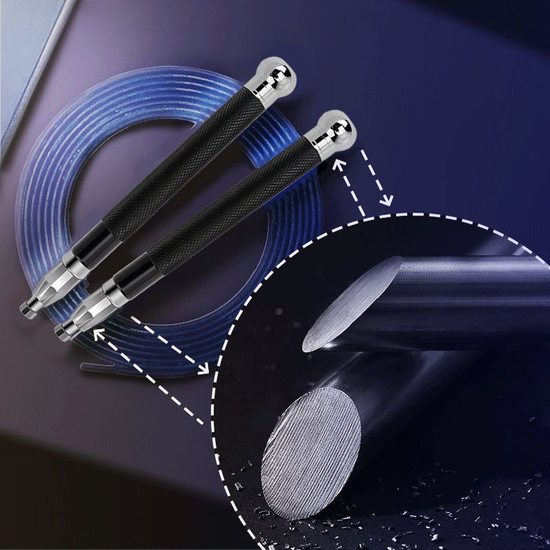 Aluminum Handle Steel Wire Skipping Weight Self-Locking Double-Bearing Skipping Rope