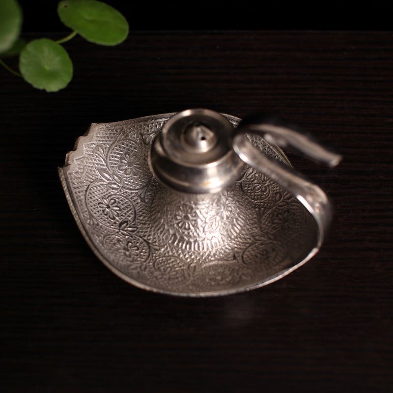 Handmade Silver Swan Copper Incense Holder