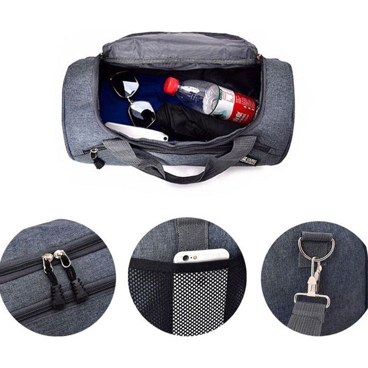 Sports Bag Cylinder Swimming Gym Carry Bag