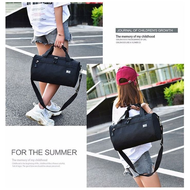 Sports Bag Cylinder Swimming Gym Carry Bag
