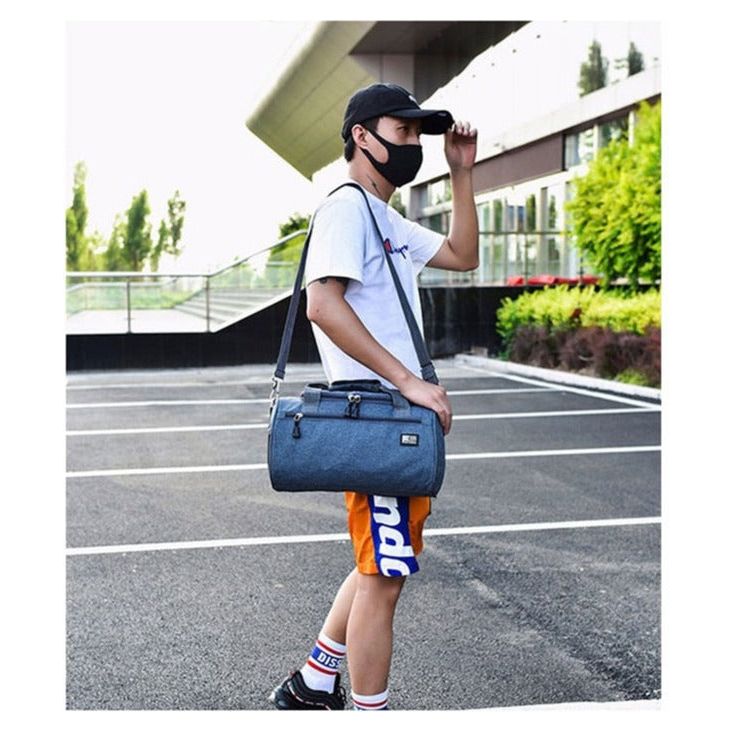 Sports Bag Cylinder Swimming Gym Carry Bag