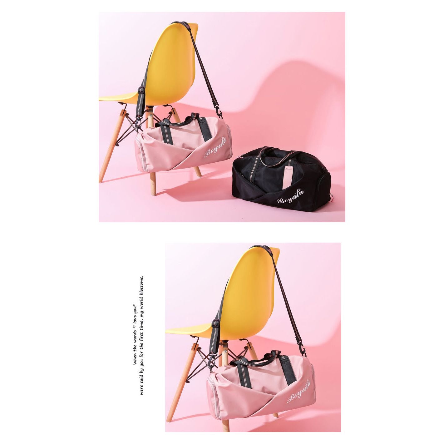 Sports Gym Bag Women's Wet And Dry Shoes