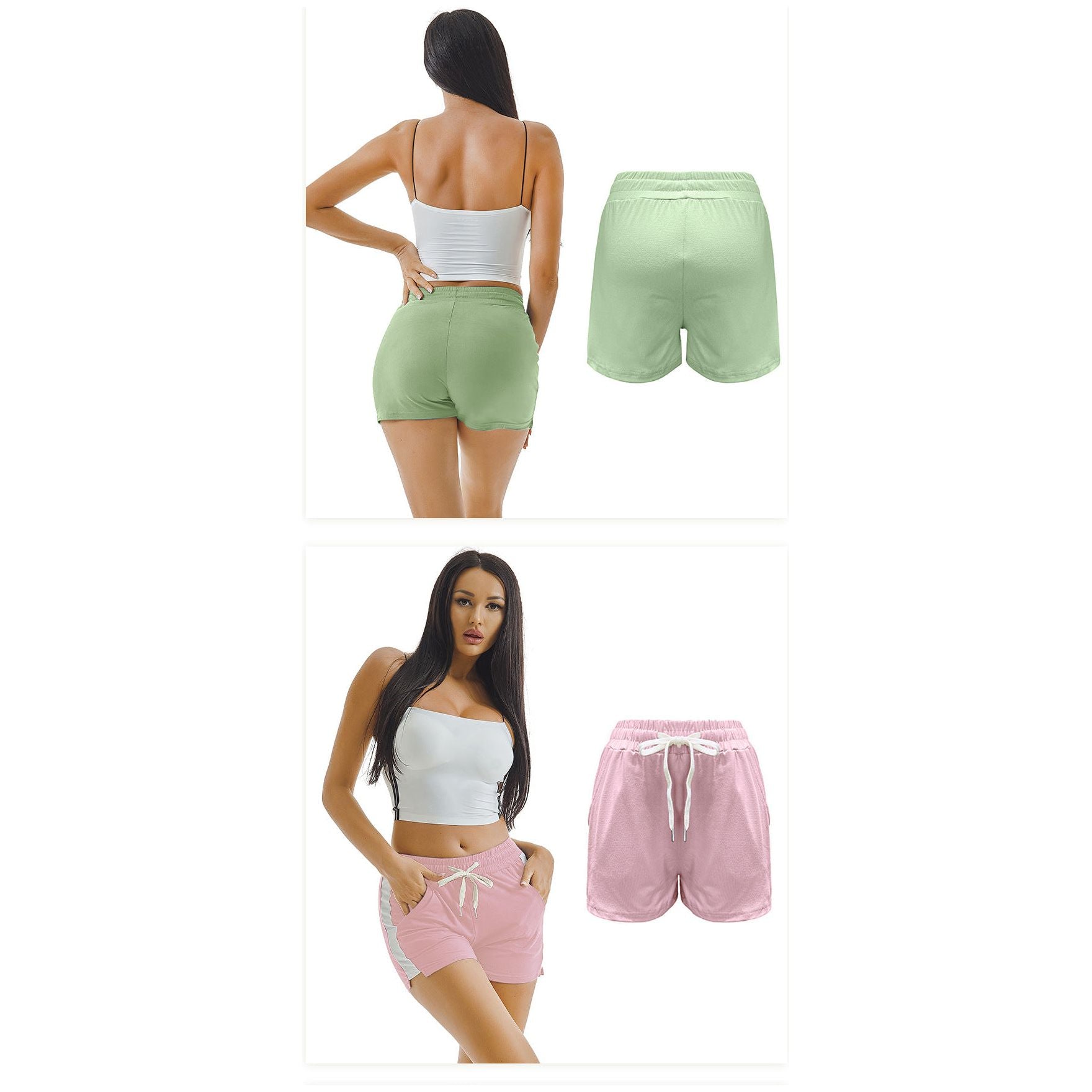 Summer Sports Shorts Gym Running Women Cycling Drawstring Shorts Workout