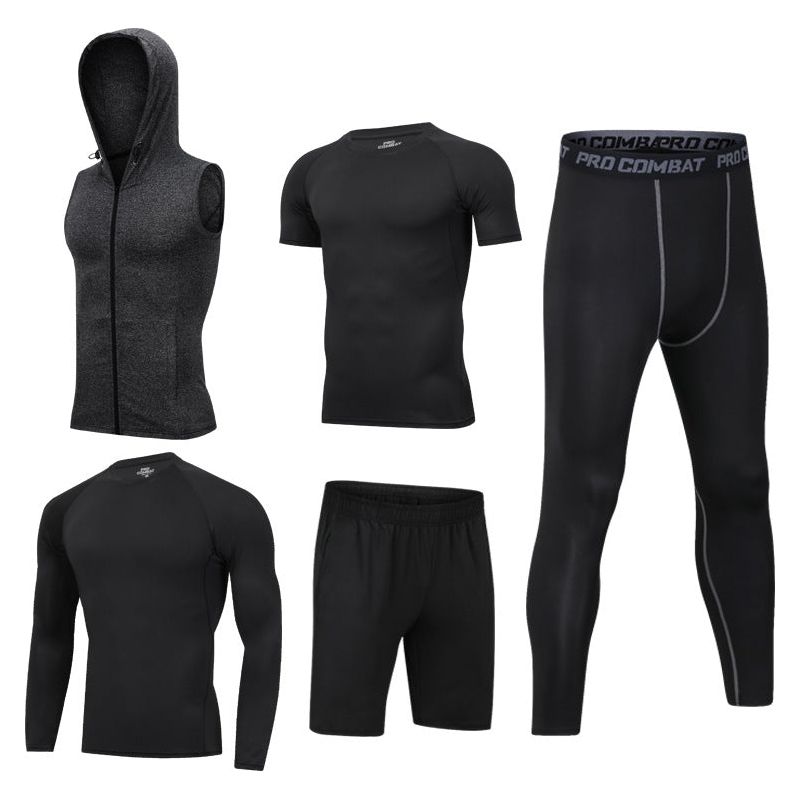 5-Pcs Set Quick Drying Suit Sports Gym