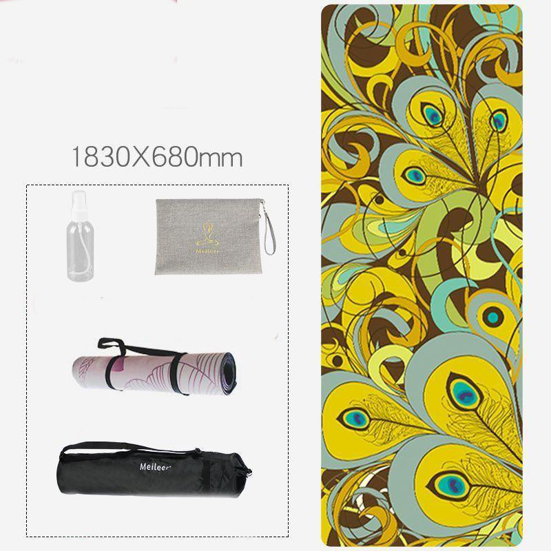 Natural Rubber Artistic Design Yoga Mat (1.5, 4)mm