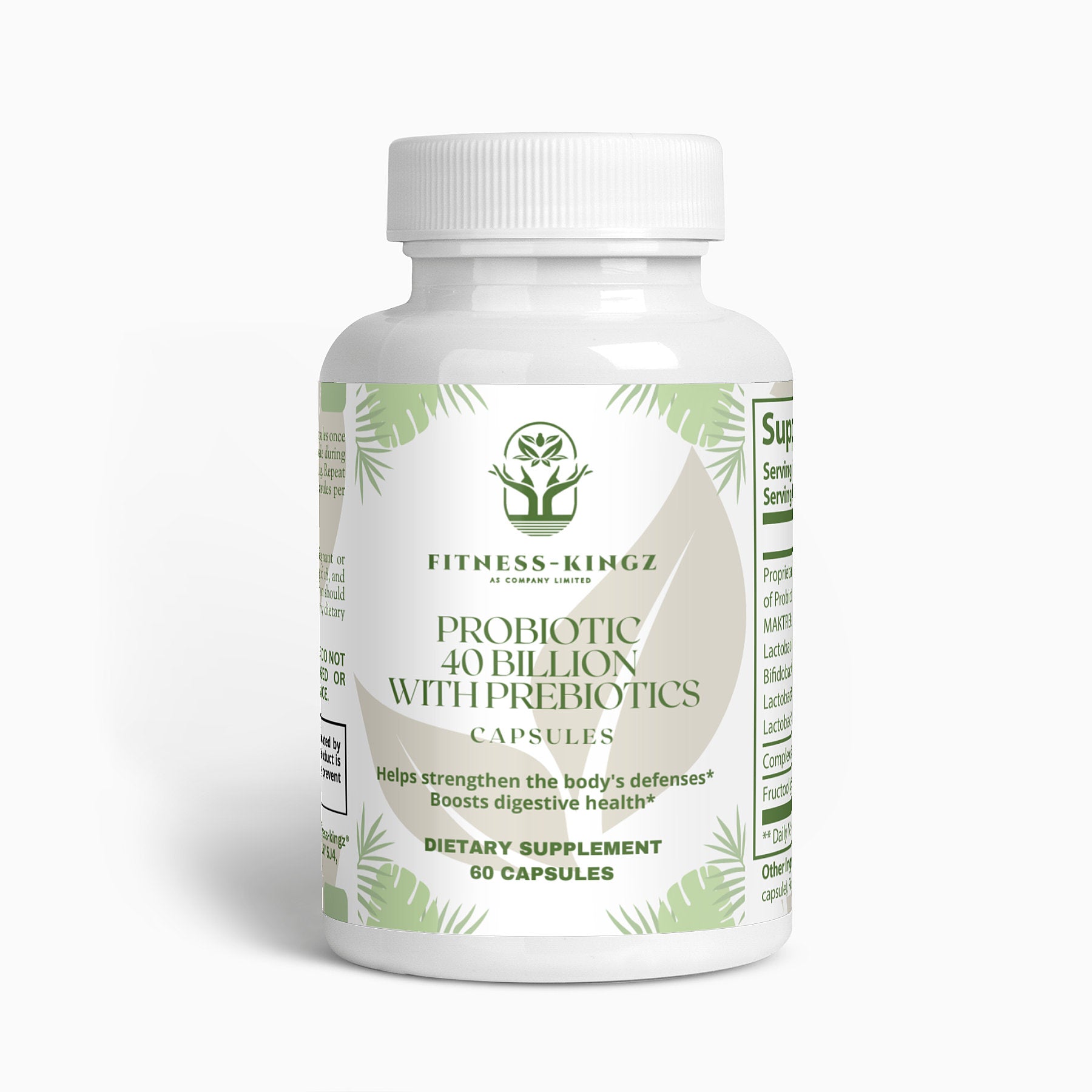 Fitness-Kingz® Probiotic 40 Billion with Prebiotics - Wholesale