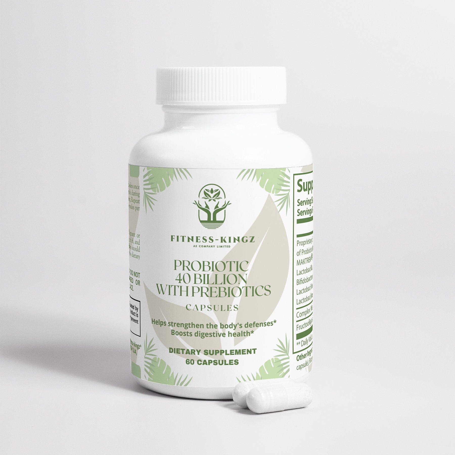 Fitness-Kingz® Probiotic 40 Billion with Prebiotics - Wholesale