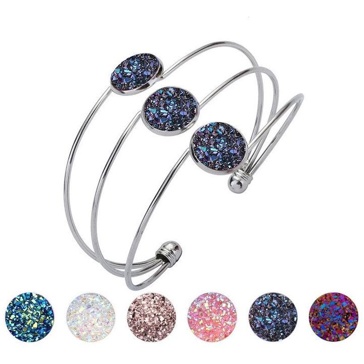 Yoga-Supreme Multi Color Druzy Bracelet