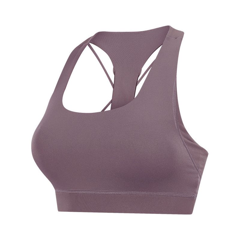 Contrast-Panel Sports Bra