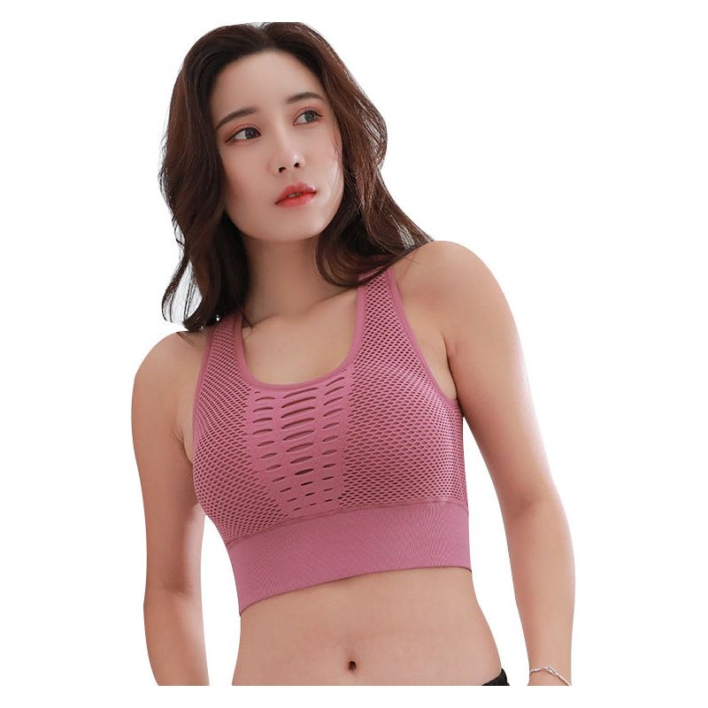Breathable Mesh Sports Bra