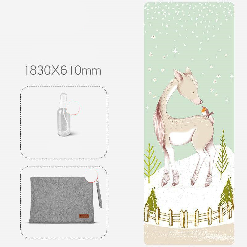 Multiple Design Anti-Skid Yoga Mat With Accessories (1, 1.2, 2.5)mm