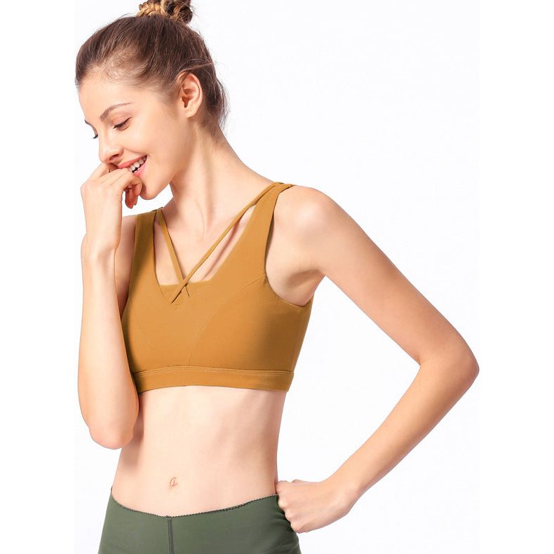 Shockproof beauty back sports bra