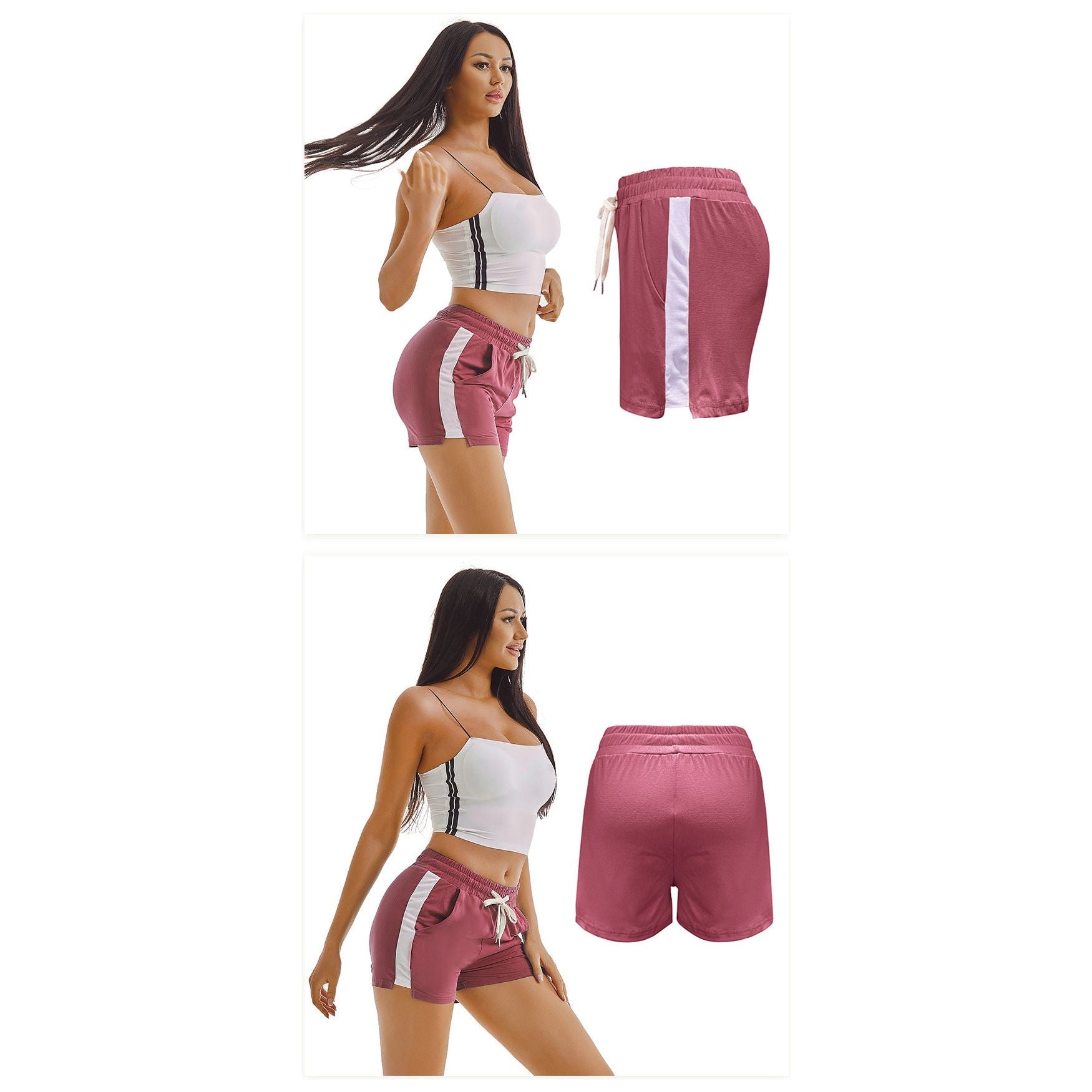 Summer Sports Shorts Gym Running Women Cycling Drawstring Shorts Workout