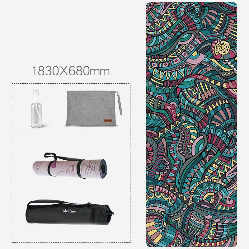 Natural Rubber Artistic Design Yoga Mat (1.5, 4)mm