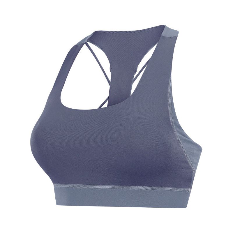 Contrast-Panel Sports Bra