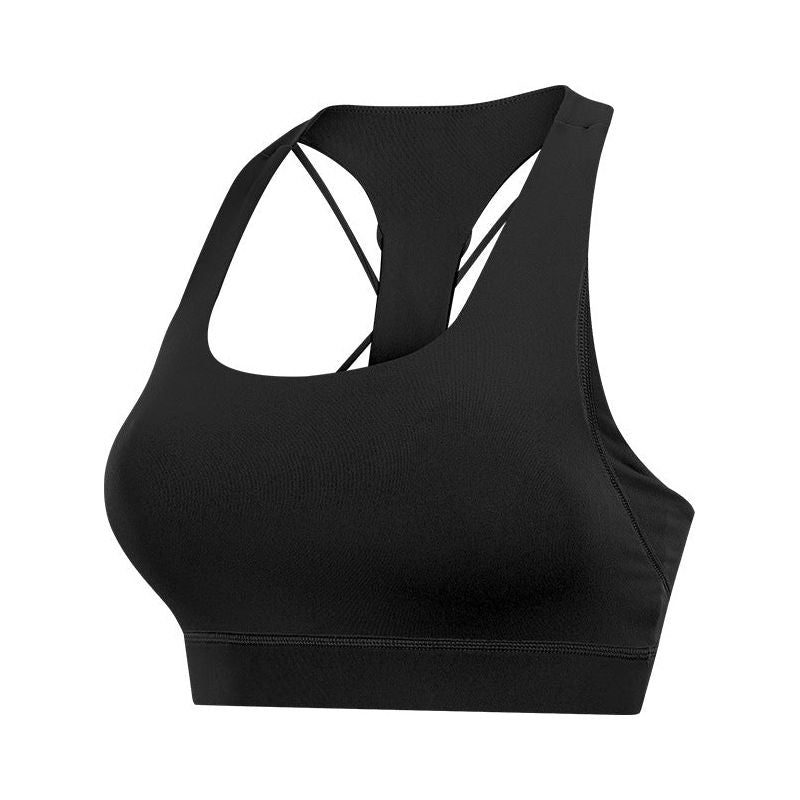 Contrast-Panel Sports Bra