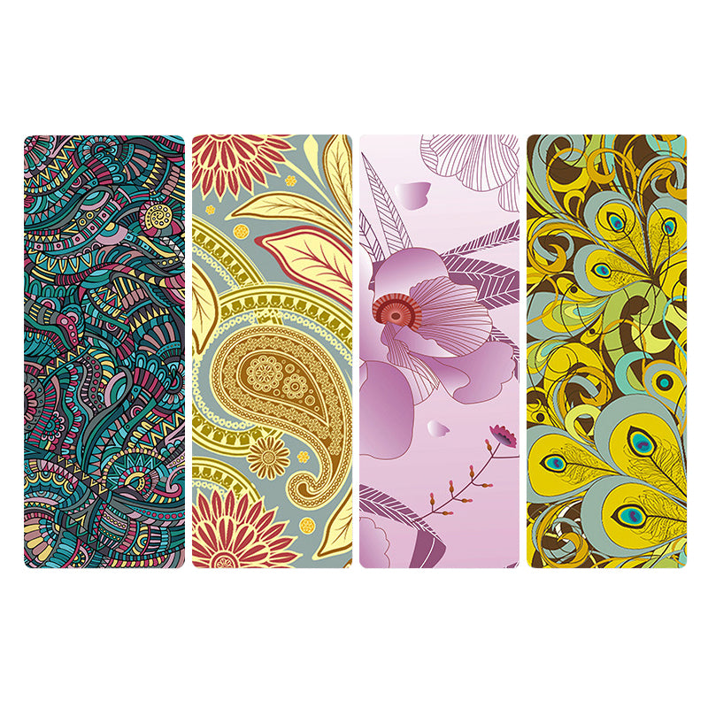 Natural Rubber Artistic Design Yoga Mat (1.5, 4)mm