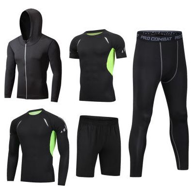 5-Pcs Set Quick Drying Suit Sports Gym