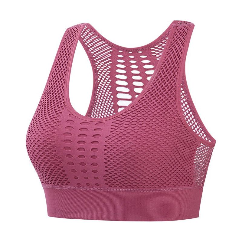 Breathable Sports Bra Mesh Sports Top