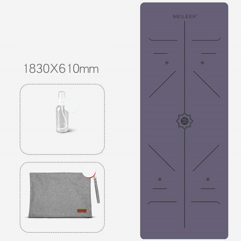 Multiple Design Anti-Skid Yoga Mat With Accessories (1, 1.2, 2.5)mm