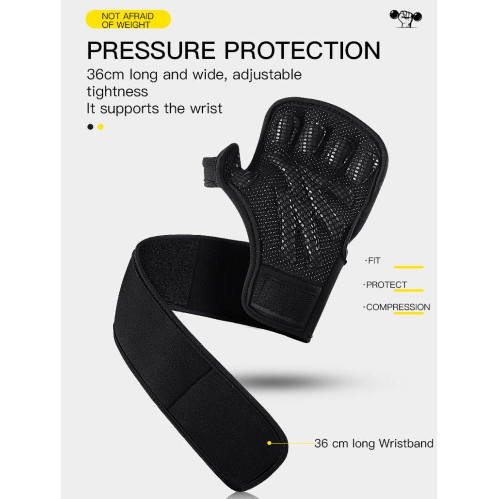 Hand Holding Silicone Thick Sponge Fitness Gloves