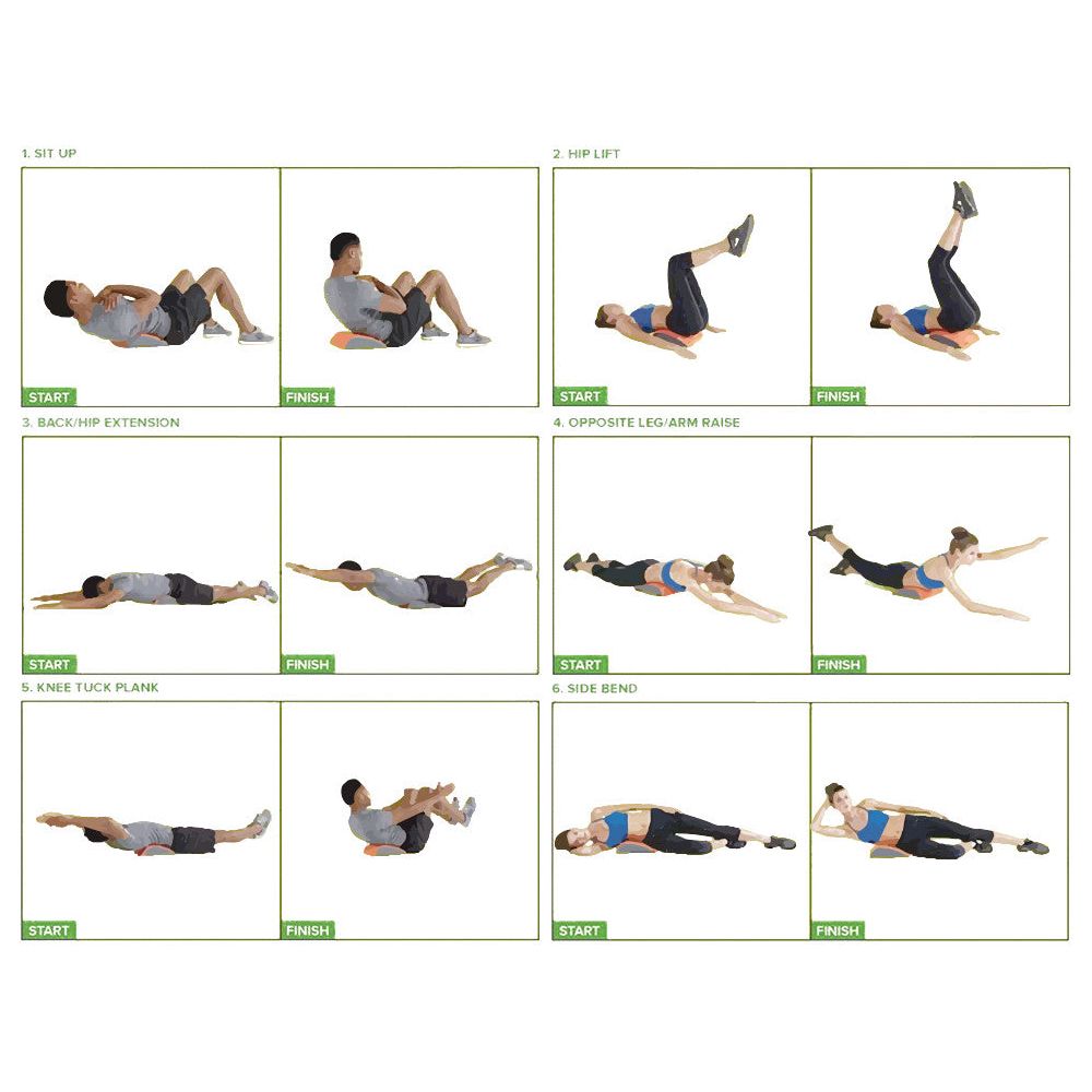 Drop-shaped Back Waist Pad Yoga Mat