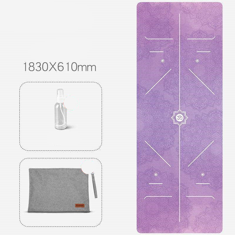 Multiple Design Anti-Skid Yoga Mat With Accessories (1, 1.2, 2.5)mm