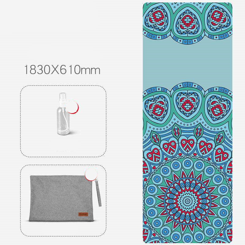 Multiple Design Anti-Skid Yoga Mat With Accessories (1, 1.2, 2.5)mm