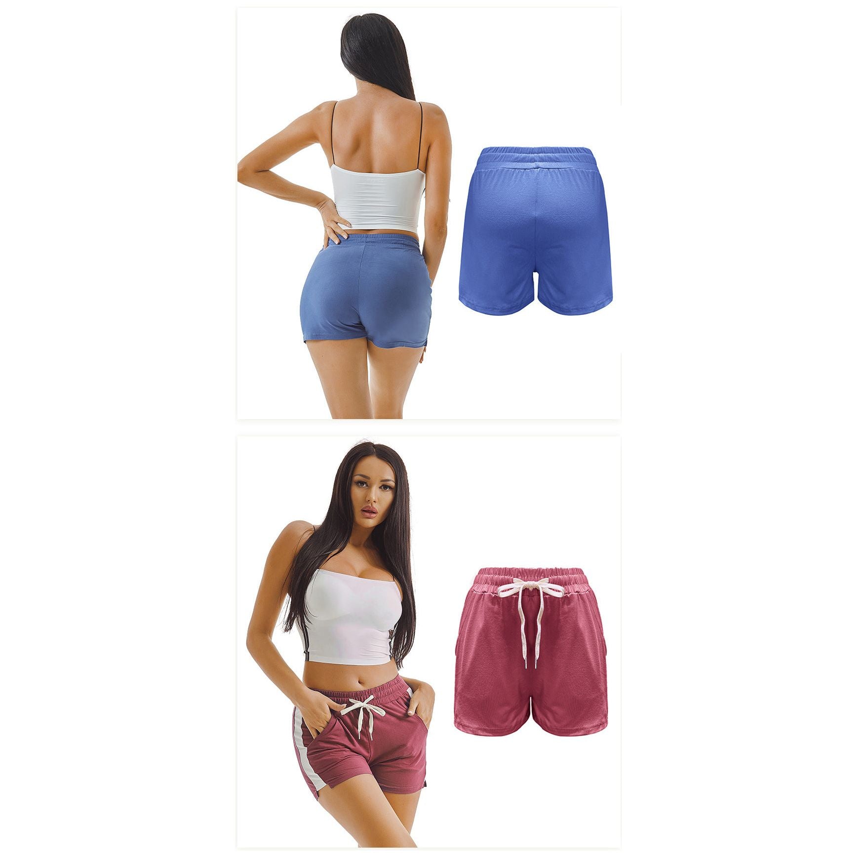 Summer Sports Shorts Gym Running Women Cycling Drawstring Shorts Workout