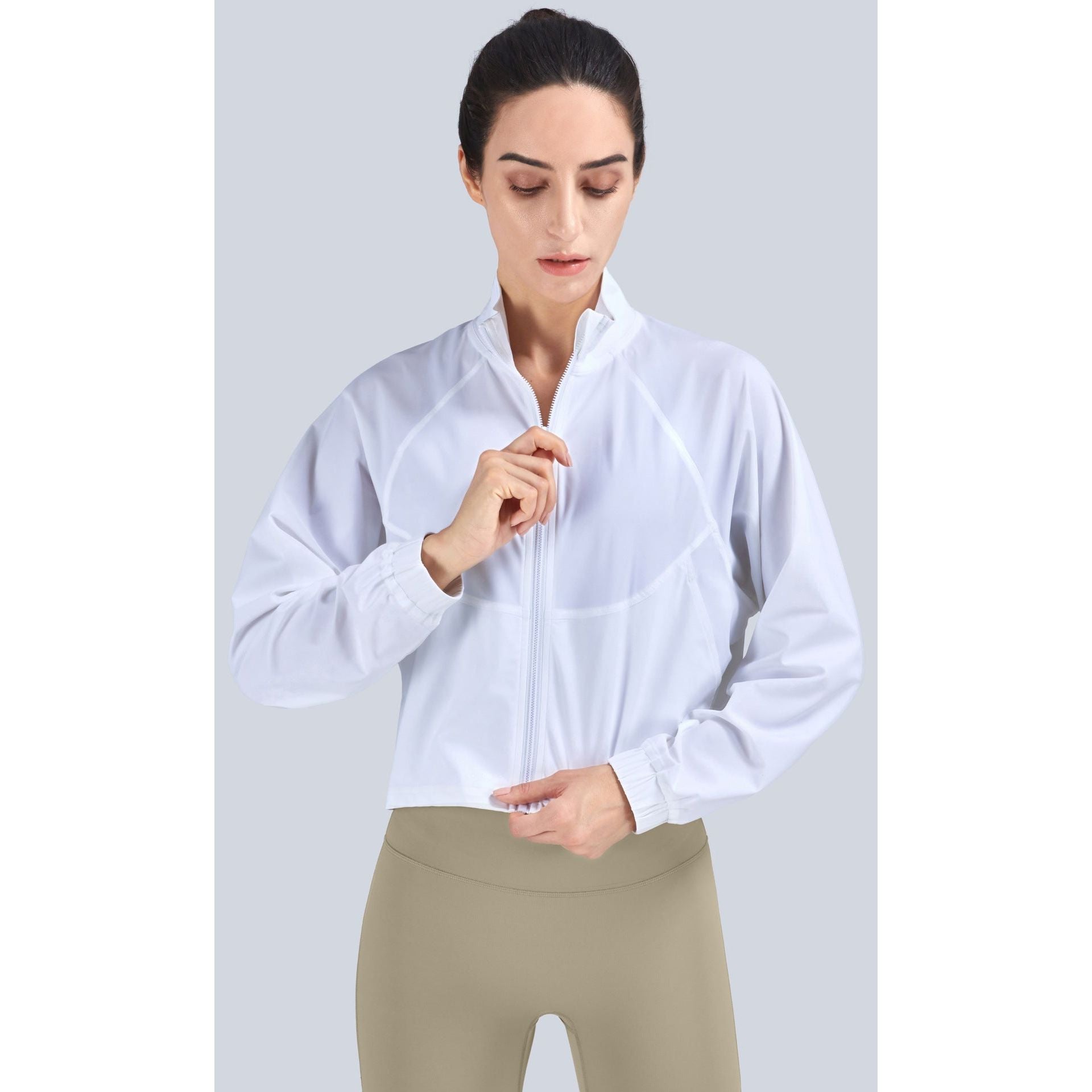 Loose Casual Workout Clothes Long-Sleeved Jacket