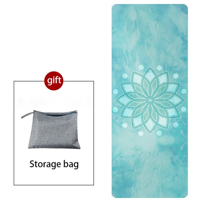 Non-Slip Natural Rubber Suede Printed Folding Mat